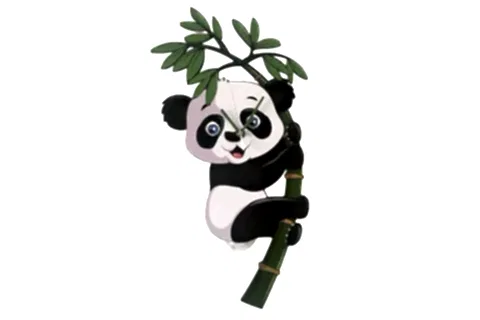 PANDA DEKORATİF SARKAÇLI DUVAR SAATİ