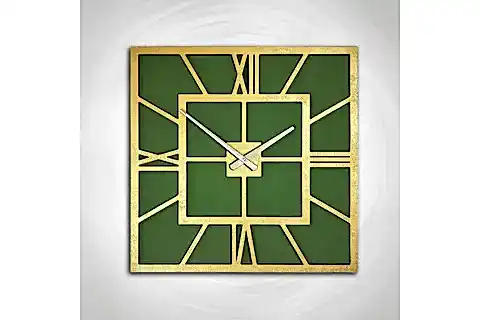 BÜYÜK BOY KARE DEKORATİF DUVAR SAATİ