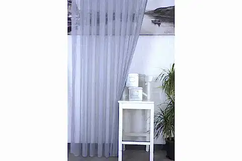 MASSARELLİ ÇİZGİLİ TÜL MAVİ 1-3 SIK PİLE 100X260