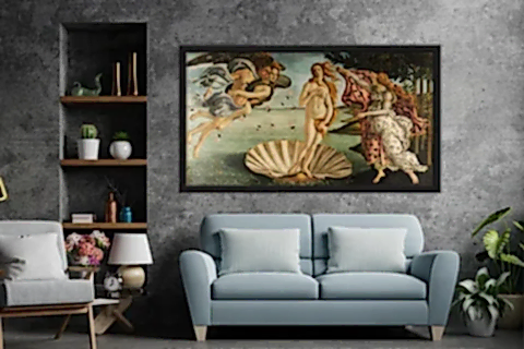 AHŞAP YAĞLI BOYA DOKULU TABLO, VENÜS'ÜN DOĞUŞU