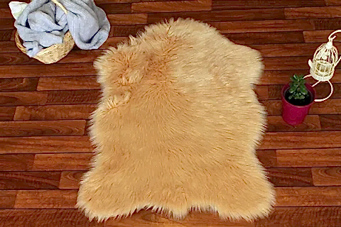 TAPPETO KUZU POSTU, CAMEL RENK, 70X100