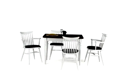 SANDOR ÇİZİLMEZ MASA KIRLANGIÇ SANDALYE, EKRU, 110X70