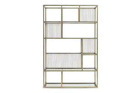 LOLA METAL KİTAPLIK, PİRİNÇ 120 CM