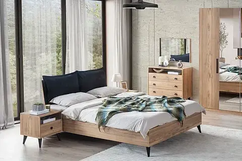 ETİ YATAK ODASI TAKIMI, 4 KAPAKLI, AYNALI