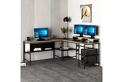 MİNAR GRETA L KÖŞE ÇALIŞMA MASASI, DORE SİYAH