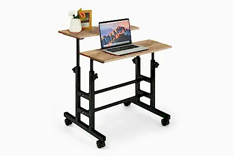 YÜKSEKLİK AYARLI LAPTOP MASASI, ATLANTİK ÇAM, 80X60