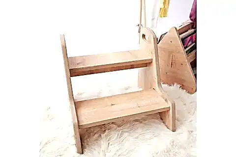 BEBEK ÇOCUK BASAMAĞI, KAHVERENGİ