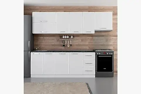 MİNAR ROSE 270 CM MUTFAK DOLABI BEYAZ 270-B7