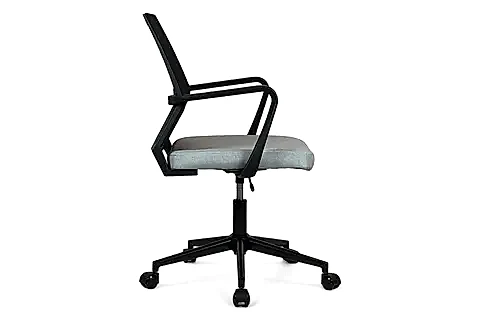 MESH OFİS SANDALYESİ, METAL AYAKLI, GRİ