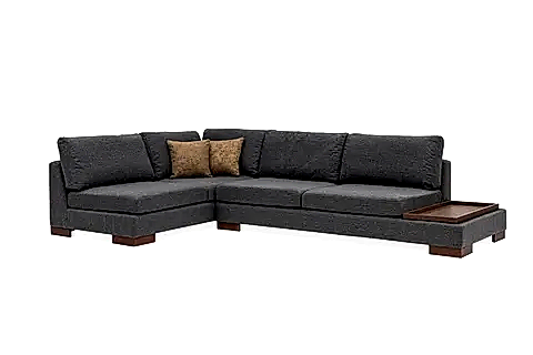 TULİP KETEN KÖŞE KOLTUK, ANTRASİT, SOL KÖŞE