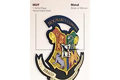 HOGWARTS EXPRESS DEKORATİF SARKAÇLI DUVAR SAATİ