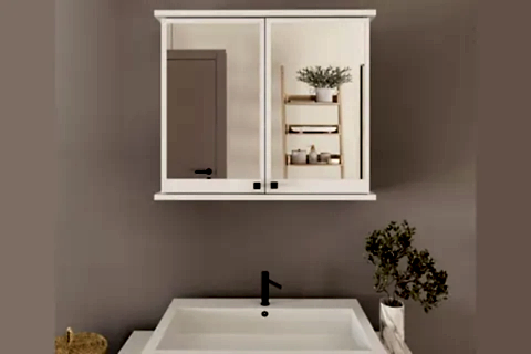 RUDA AYNALI BANYO DOLABI, BEYAZ