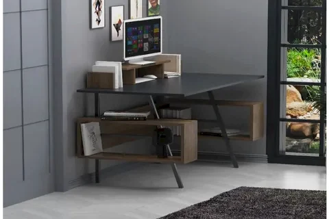 LAGOMOOD İRONY PLUS ÇALIŞMA MASASI, ANTRASİT CEVİZ