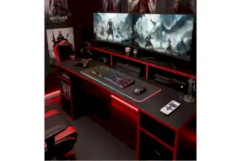 ARENA RGB IŞIKLI LEDLİ UZAKTAN KUMANDALI OYUNCU MASASI