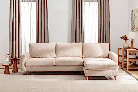 MERLİN MİNİ KÖŞE KOLTUK, CEVİZ, İNCE KOL, RECYCLED, CAPPUCİNO