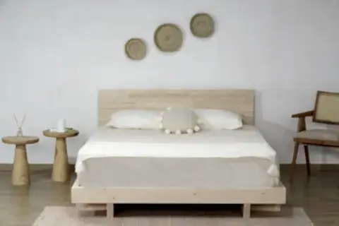 LUNA PATNA AHŞAP KARYOLA,  NATURAL, 90X200