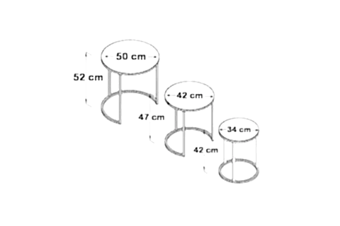 TUBİHOME ZİGON SEHPA, METAL, SİYAH CAM