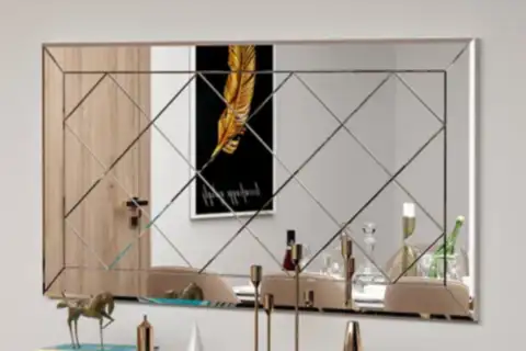 MONE SAGA DEKORATİF BAKLAVA DESENLİ SALON AYNASI, SGA01