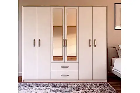 METALİA LÜX AYNALI GARDIROP, 6 KAPAKLI 2 ÇEKMECELİ