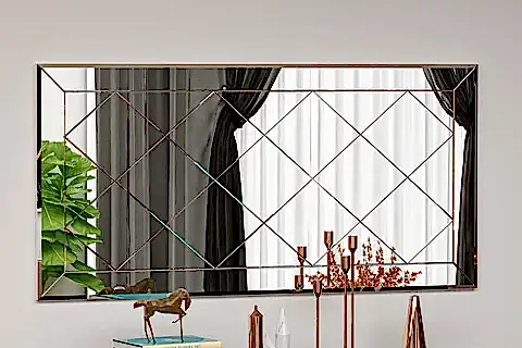 MONE SAGA DEKORATİF BAKLAVA DESENLİ SALON AYNASI, SGA01