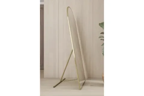 METAL ÇERÇEVELİ AYAKLI BOY AYNASI, GOLD, 150X60