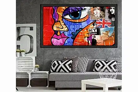 AHŞAP YAĞLI BOYA DOKULU TABLO, MODA