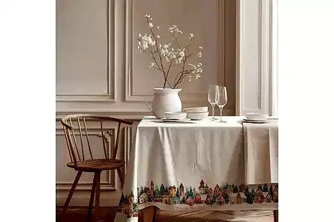 KARLI KÖY PAMUK MASA ÖRTÜSÜ, 100X100 CM