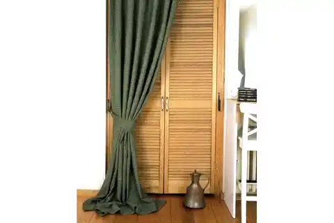 MASSARELLİ FON PERDE KETEN YEŞİL PİLESİZ 60X260