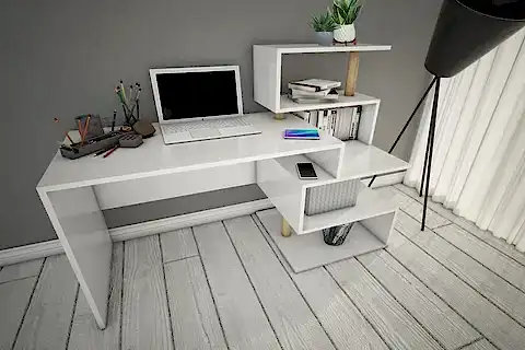 BİCABİN OKYANUS RAFLI GENİŞ ÇALIŞMA MASASI