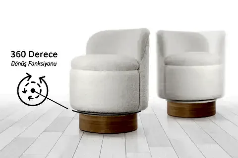 BELİSH DÖNEN TEDDY PUF, BEYAZ