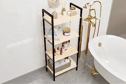 BİNO BANYO DÜZENLEYİCİ MUTFAK BANYO RAFI, 4 KATLI, SİYAH