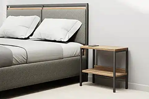 MODULAGO OTEL KOMODİN, İKİLİ, ANTRASİT CEVİZ