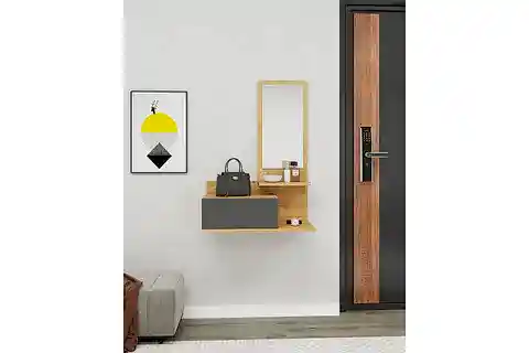 ROZELLA AYNALI DRESUAR, SAFİRMEŞE ANTRASİT