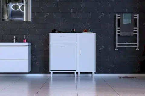 YENİCE BANYO DOLABI, 3 SEPETLİ, 135 CM