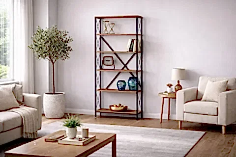 MEK ÇAPRAZ KİTAPLIK, ÇAM, 80 CM