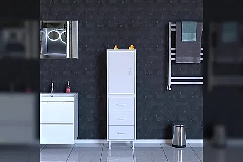 İLKİM ALT MODÜL ÇEKMECE ÜST MODÜL KAPAK BANYO DOLABI 35 CM