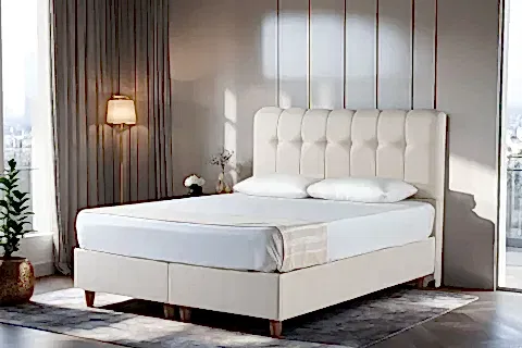 LUNA FORTE BAZA VE BAŞLIK SETİ, BEJ, 160X200