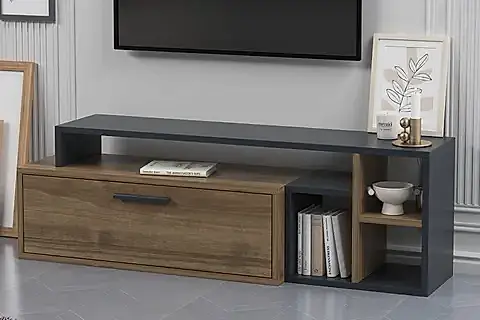 LAGOMOOD KARAMEL TV SEHPASI, ANTRASİT CEVİZ