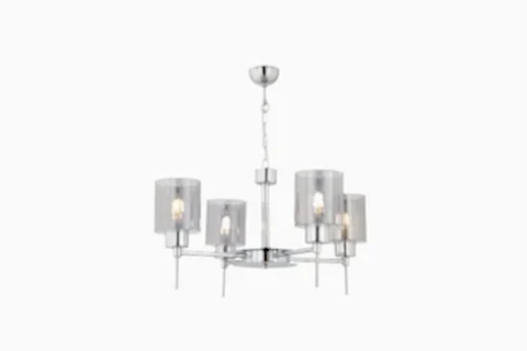 APLİQA CEMRE DÖRTLÜ AVİZE, KROM