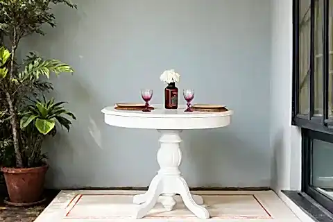 ROMA BEYAZ AHŞAP AÇILIR MASA, 100X100