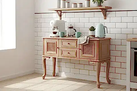 OLİVİA HAZERAN DETAYLI KONSOL, NATURAL AHŞAP