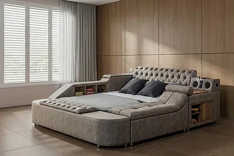 PRAGUE MASAJLI AKILLI KARYOLA, KAHVERENGİ