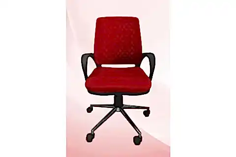 ZİENA OFİS ÇALIŞMA SANDALYESİ TEKERLEKLİ, KIRMIZI