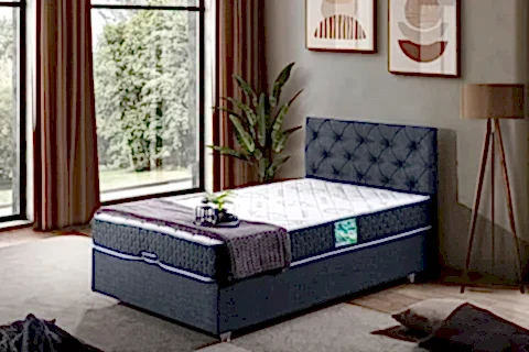 DOLCE BAZA BAŞLIK LETTO YATAK SETİ, LACİVERT, 100X200