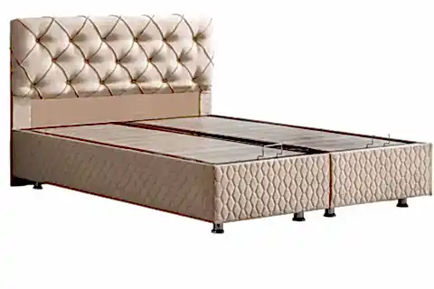 VİTA NEW BAZA BAŞLIK VE COMFORT YATAK SETİ, BEJ,  90X190