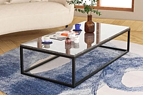 POTRİCA ORTA SEHPA, SİYAH MERMER, SİYAH