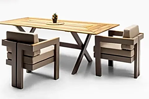 ROCCO BAHÇE MASA TAKIMI, KAHVERENGİ