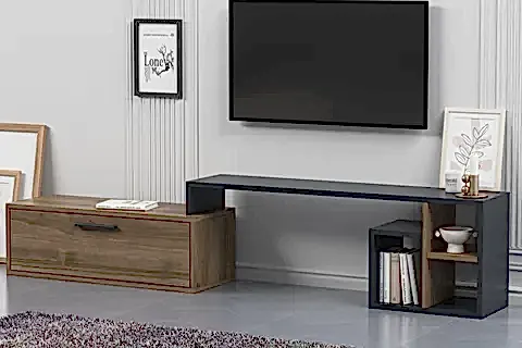 LAGOMOOD KARAMEL TV SEHPASI, ANTRASİT CEVİZ