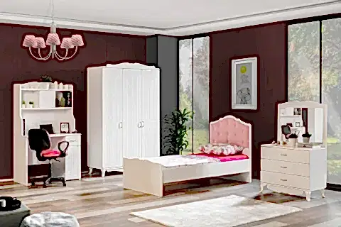 SU GENÇ ODASI TAKIMI, BEYAZ, 3 KAPAKLI