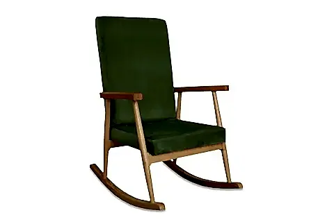 TREND SALLANAN SANDALYE, AÇIK YEŞİL, AHŞAP, NATUREL AYAK